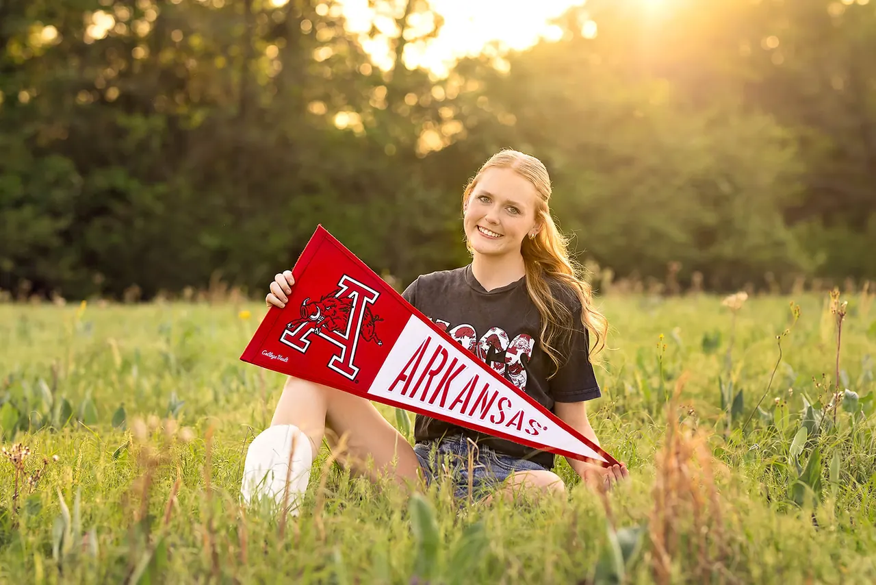 Audrey Brown, University of Arkansas Line Twirler